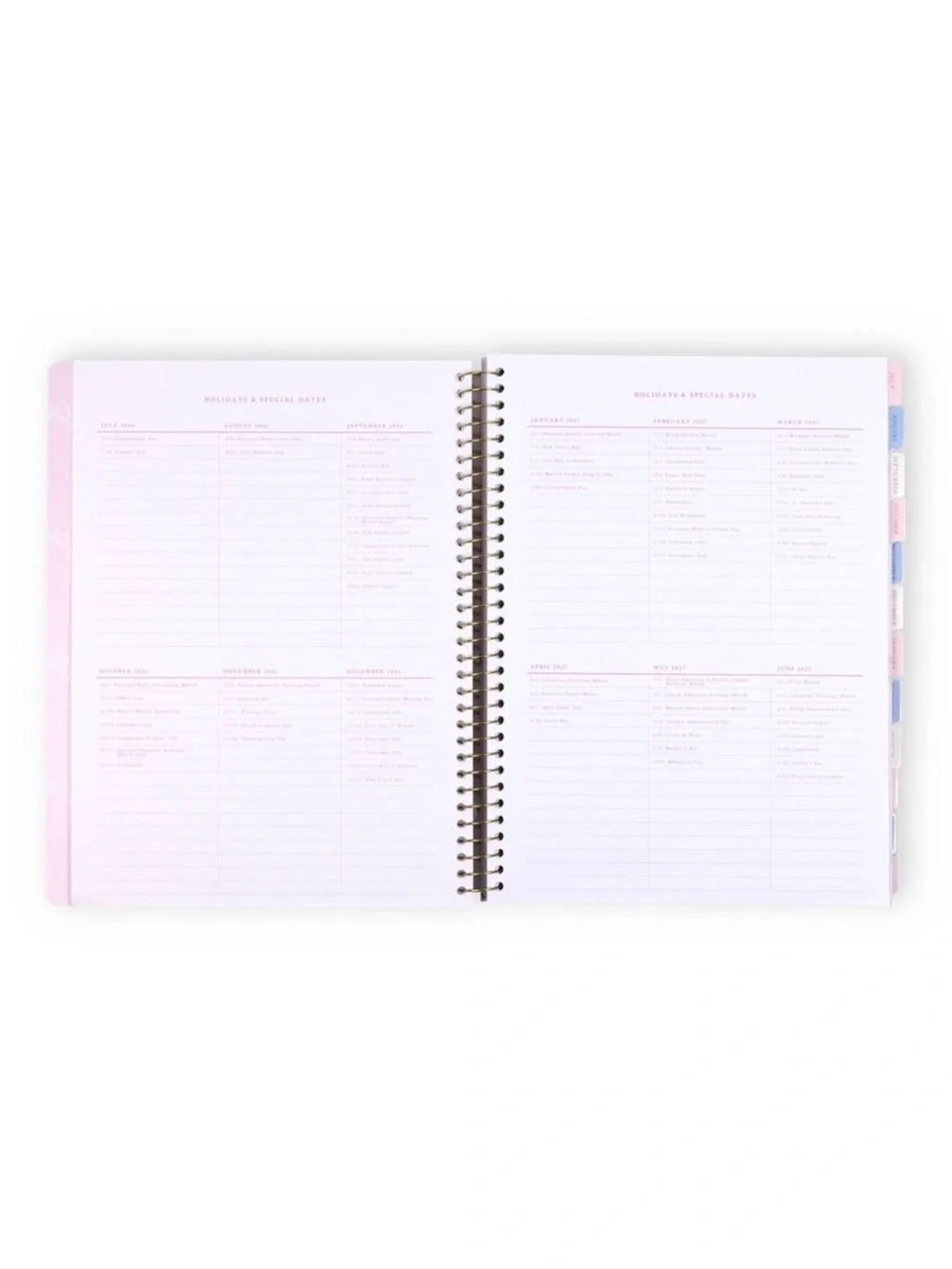 NWT LoveShackFancy x target yoobi ribbon Rosa teacher planner sterling dusk 🌸🎀🩷